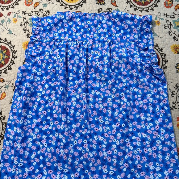 On 34th - Size L Blue Floral Women's Top - Picture 2 of 3